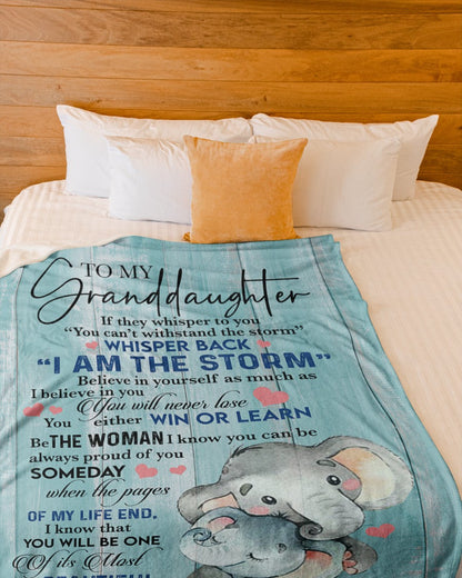 Special Gift For Your Granddaughter Blanket - From Grandma (SKUB12-84)