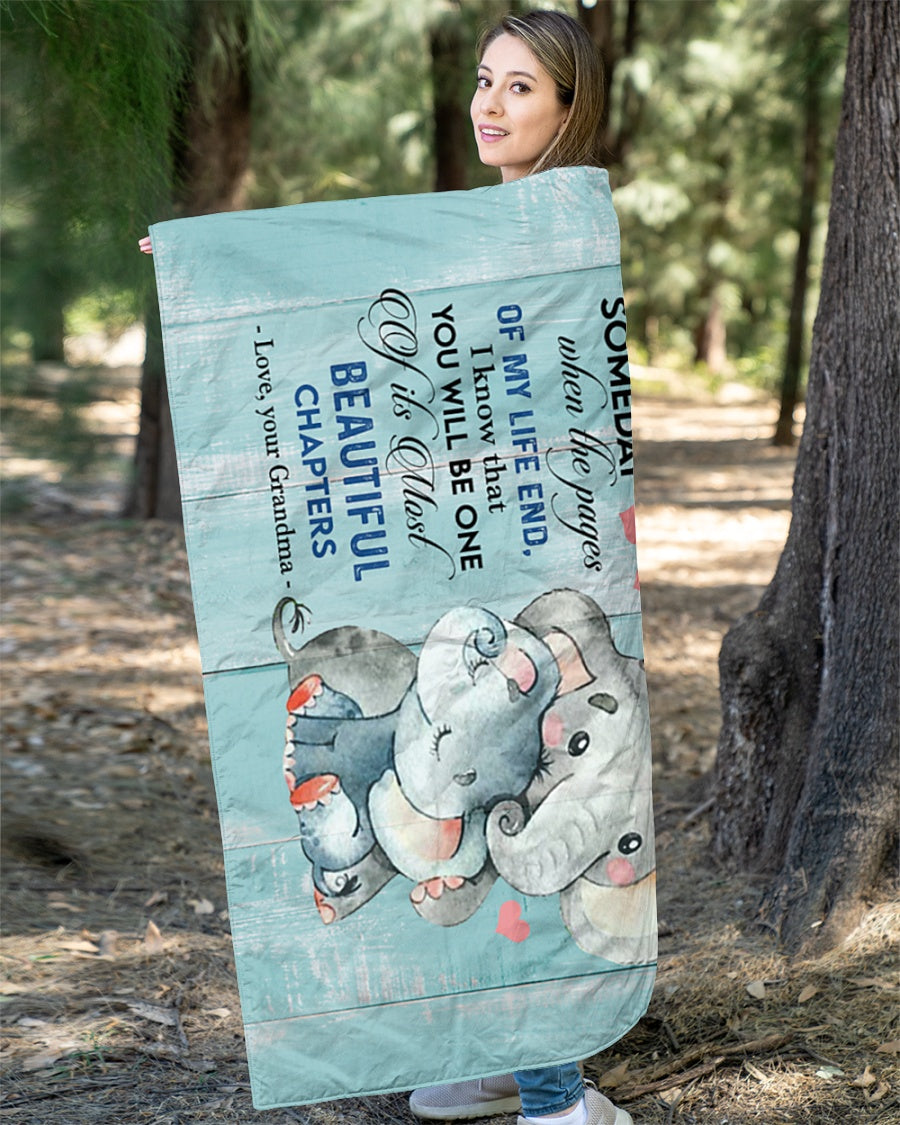 Special Gift For Your Granddaughter Blanket - From Grandma (SKUB12-84)