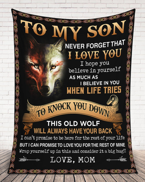 Special Gift For Your Son Blanket - From Mom (SKUB06-108)