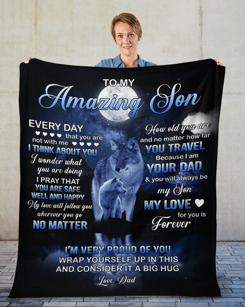 Special blanket for Son - From Dad blanket (SKU2608-582)