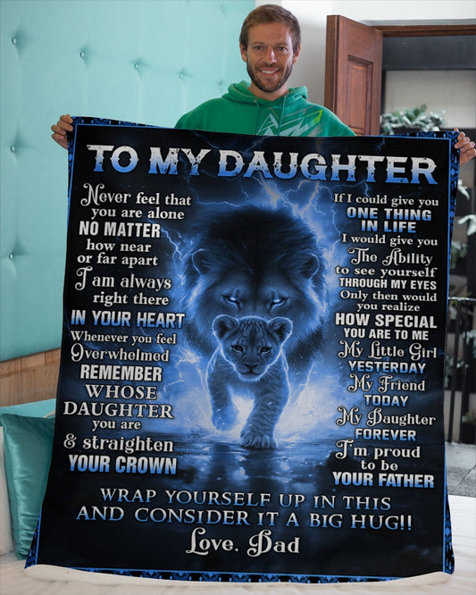 Special Gift For Your Daughter Blanket - From Dad (SKUB06-107)