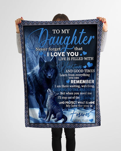 Special blanket for Daughter - From Dad blanket (SKUB11-127)