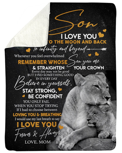 Special blanket for Son - From Mom blanket