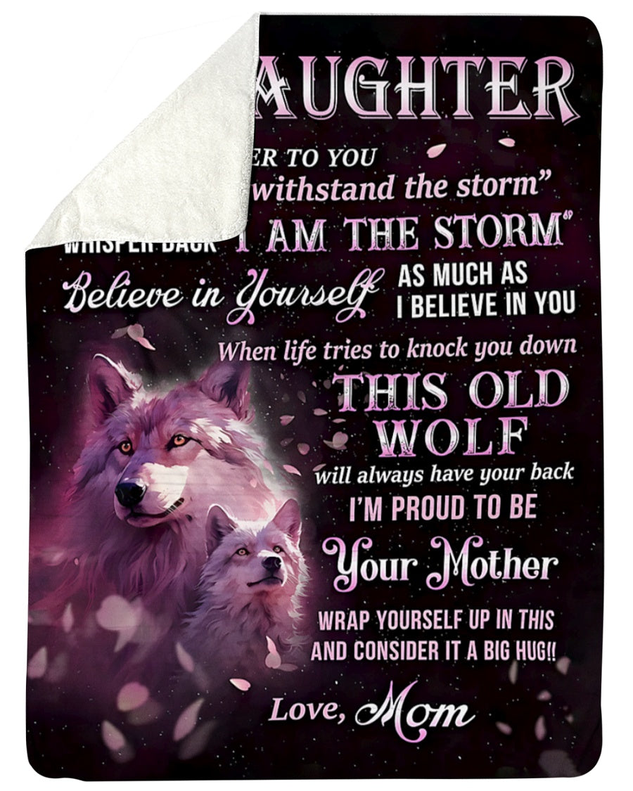 Special Daughter Gift Blanket - From Mom (SKUB12-42)