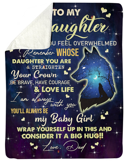 Special blanket for Daughter - From Dad blanket