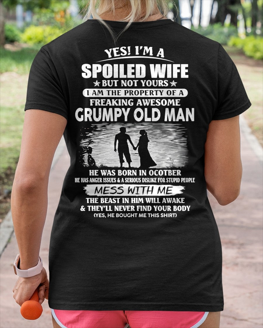 OCTOBER - YES! I'M A SPOILED WIFE BUT NOT YOURS - FROM HUSBAND - TRNN10 (SKU2607-97-10)