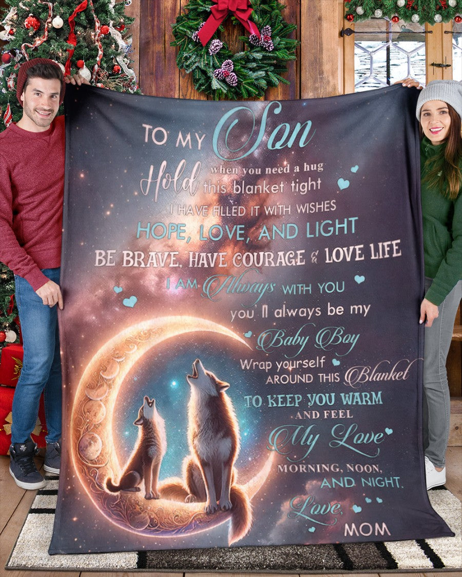 BLANKET FOR SON - GIFT FROM MOM - COMFORT & WARMTH GIFT (SKUB-NTTD-04)