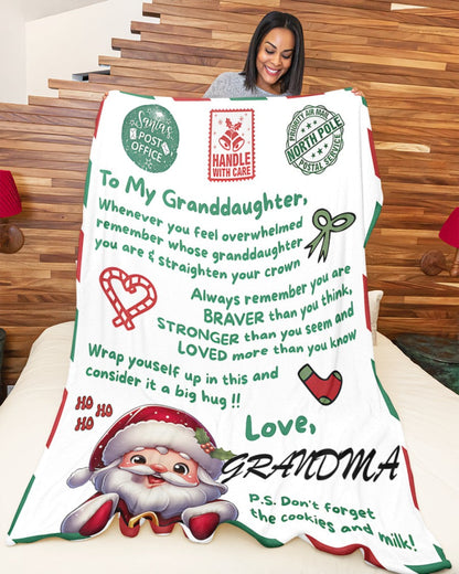 BLANKET FOR GRANDDAUGHTER FROM GRANDMA – XMAS GIFT (SKUB-CHRISTMAS3)