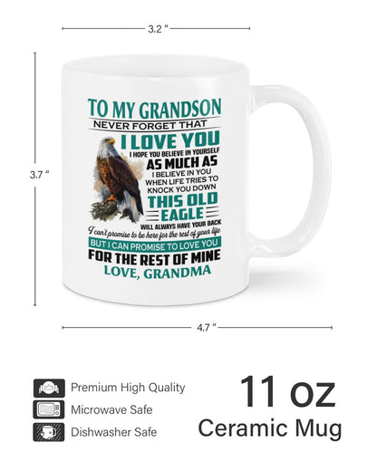 TO GRANDSON MUG 02 - GIFT FROM GRANDMA