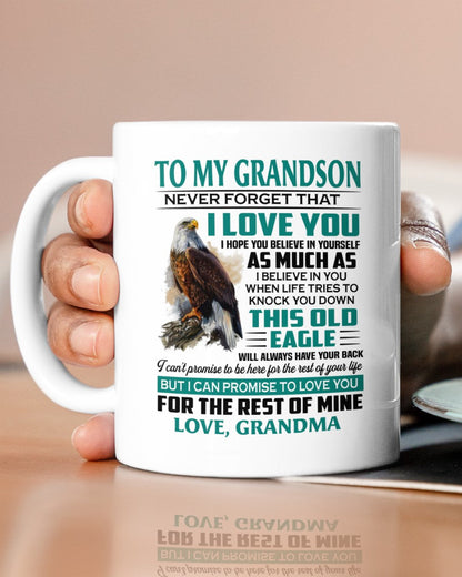 TO GRANDSON MUG 02 - GIFT FROM GRANDMA