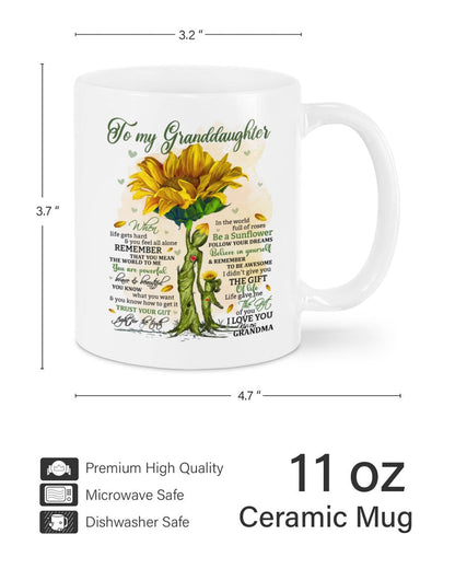 TO GRANDDAUGHTER MUG 02 - GIFT FROM GRANDMA