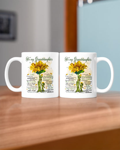 TO GRANDDAUGHTER MUG 02 - GIFT FROM GRANDMA