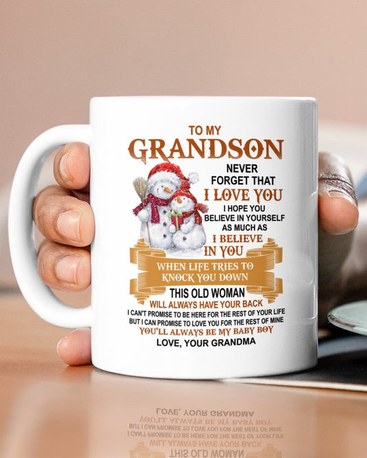 TO GRANDSON MUG 01 - GIFT FROM GRANDMA