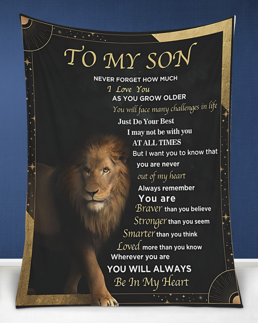 TO MY SON - GIFT FOR SON - Sherpa Fleece Quilt Blanket (SKUB12-90)