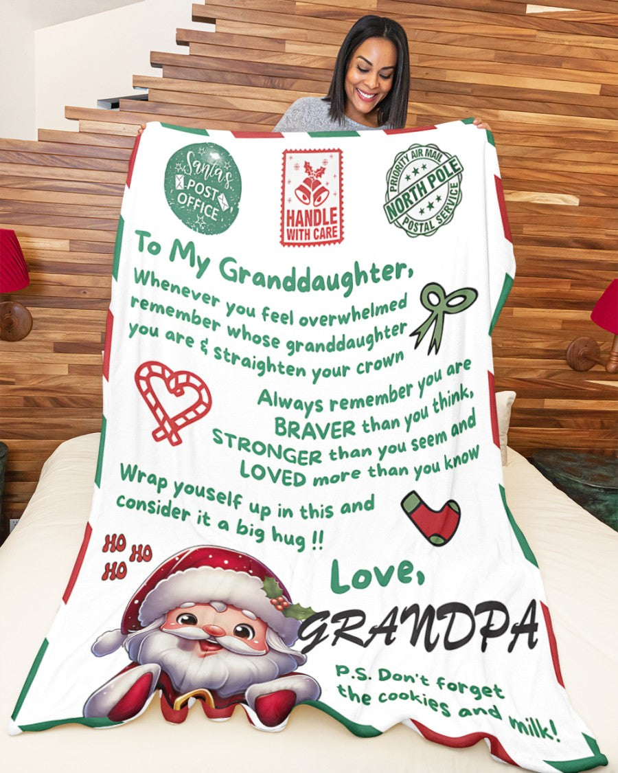 BLANKET FOR GRANDDAUGHTER – COMFORT & WARMTH GIFT  Sherpa Fleece Blanket NTTD00 (SKUB10-181)