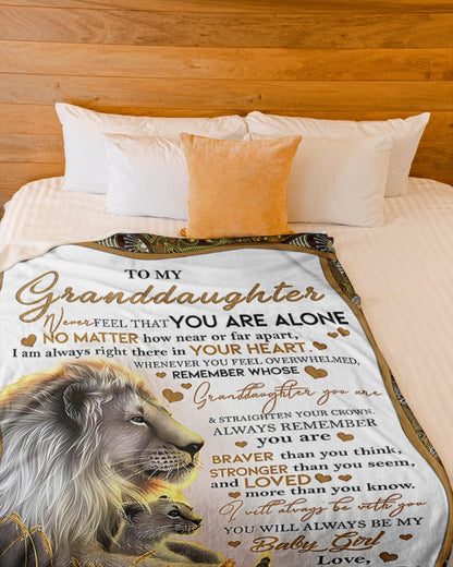 BLANKET FOR GRANDDAUGHTER – COMFORT & WARMTH GIFT FROM GRANDPA  Sherpa Fleece Quilt Blanket NTTD00 (SKUB11-54)