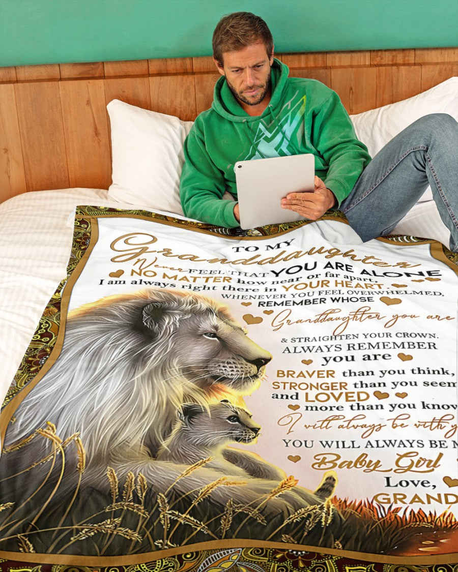 Special Gift For Your Granddaughter Blanket - From Grandpa (SKUB11-54) FULL