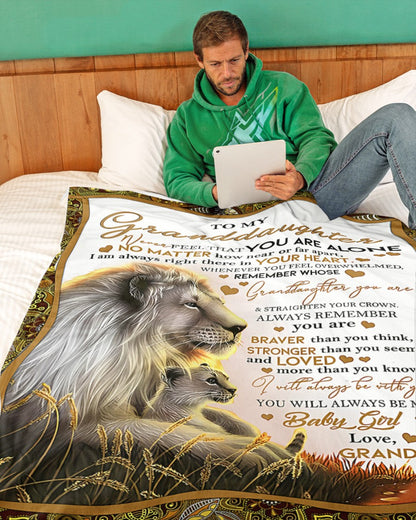 Special Gift For Your Granddaughter Blanket - From Grandpa (SKUB11-54) FULL