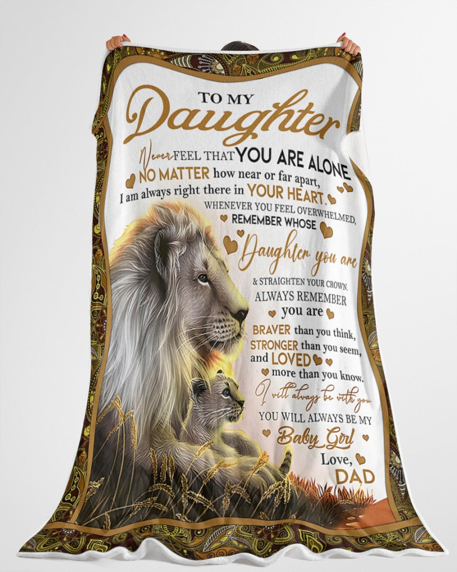 BLANKET FOR DAUGHTER – COMFORT & WARMTH GIFT FROM DAD Sherpa Fleece Quilt Blanket NTTD00 (SKUB11-55)