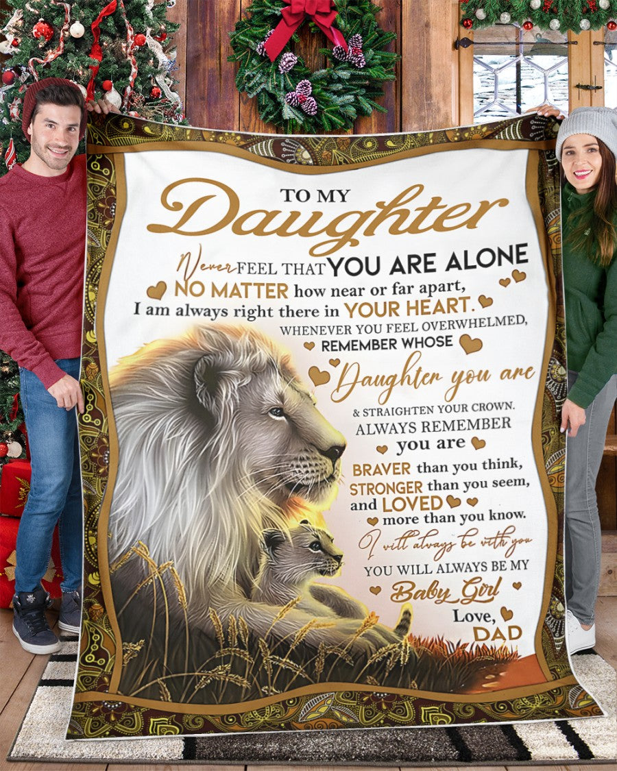 BLANKET FOR DAUGHTER – COMFORT & WARMTH GIFT FROM DAD Sherpa Fleece Quilt Blanket NTTD00 (SKUB11-55)