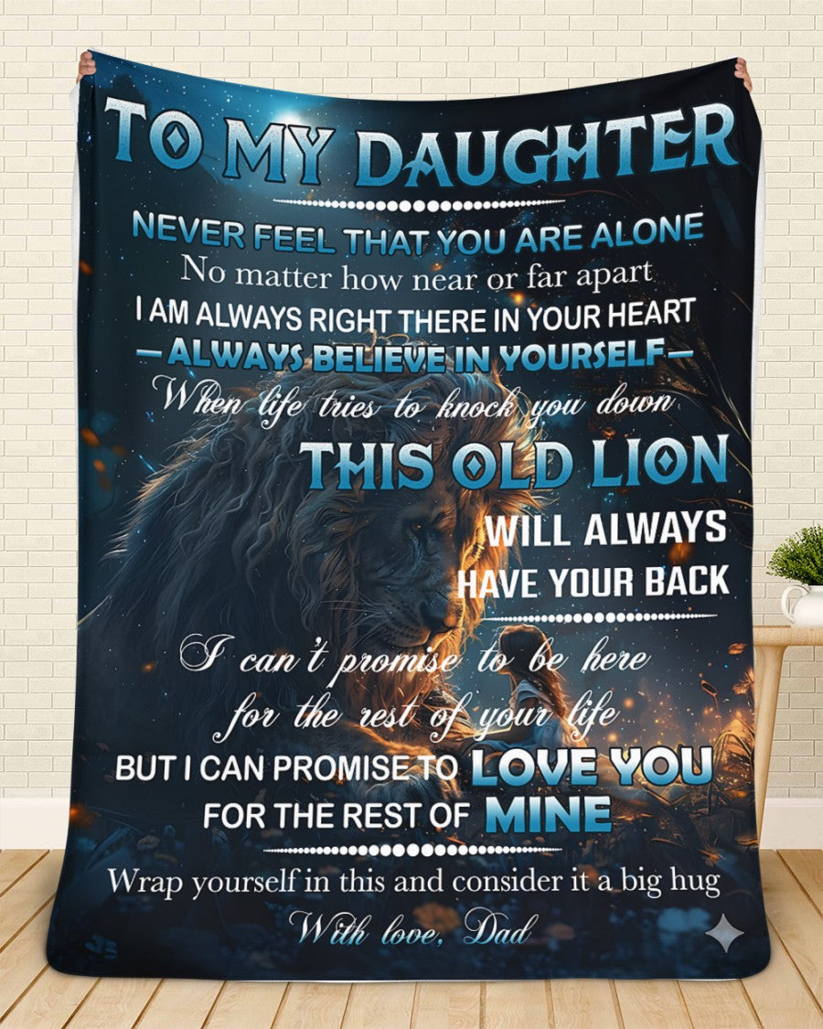 BLANKET FOR DAUGHTER – COMFORT & WARMTH GIFT FROM DAD Sherpa Fleece Quilt Blanket NTTD00 (SKUB11-81)