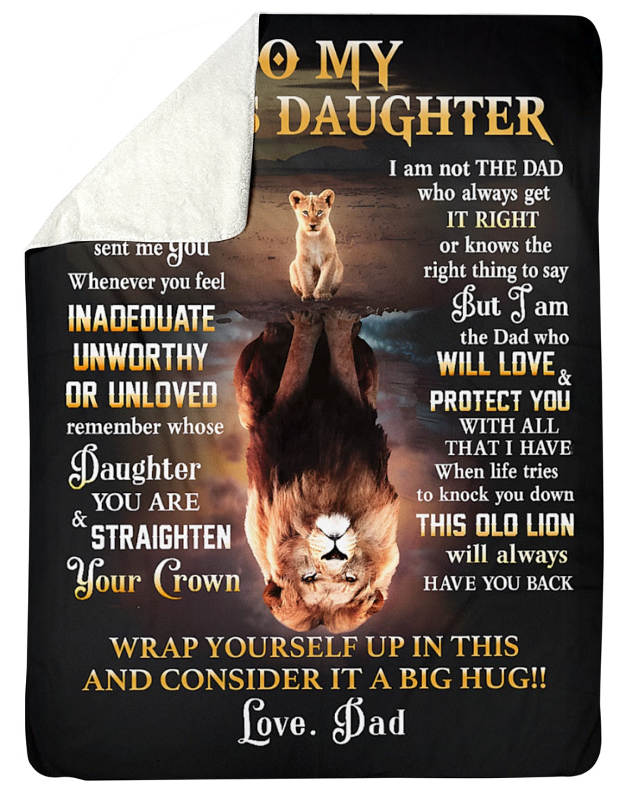 Special For Lovely Daughter Gift Blanket - From Dad (SKUB12-217)