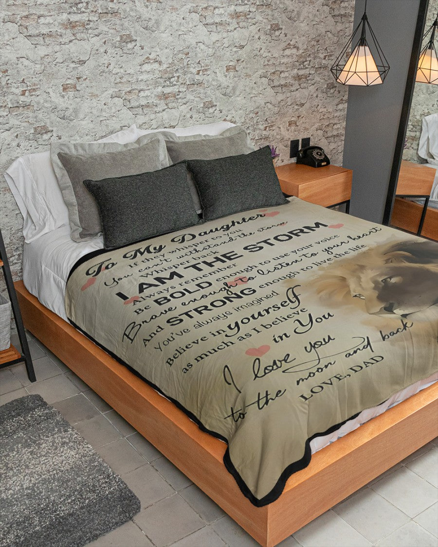 Special Gift For Your Daughter Blanket - From Dad (SKUB09-DOANB01)