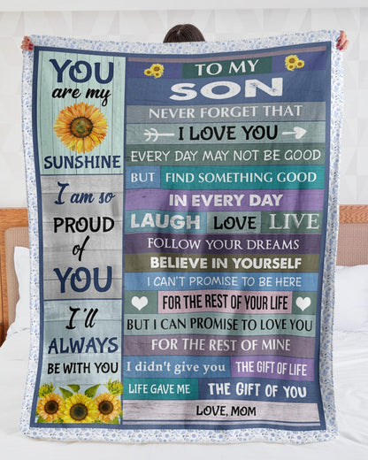 Special Gift For Your Son Blanket - From Mom
