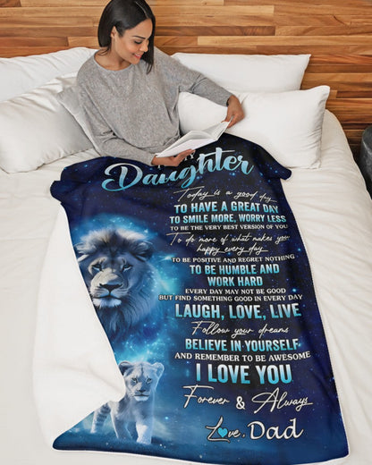 Special Gift For Your Daughter Blanket - From Dad (SKUB11-60)