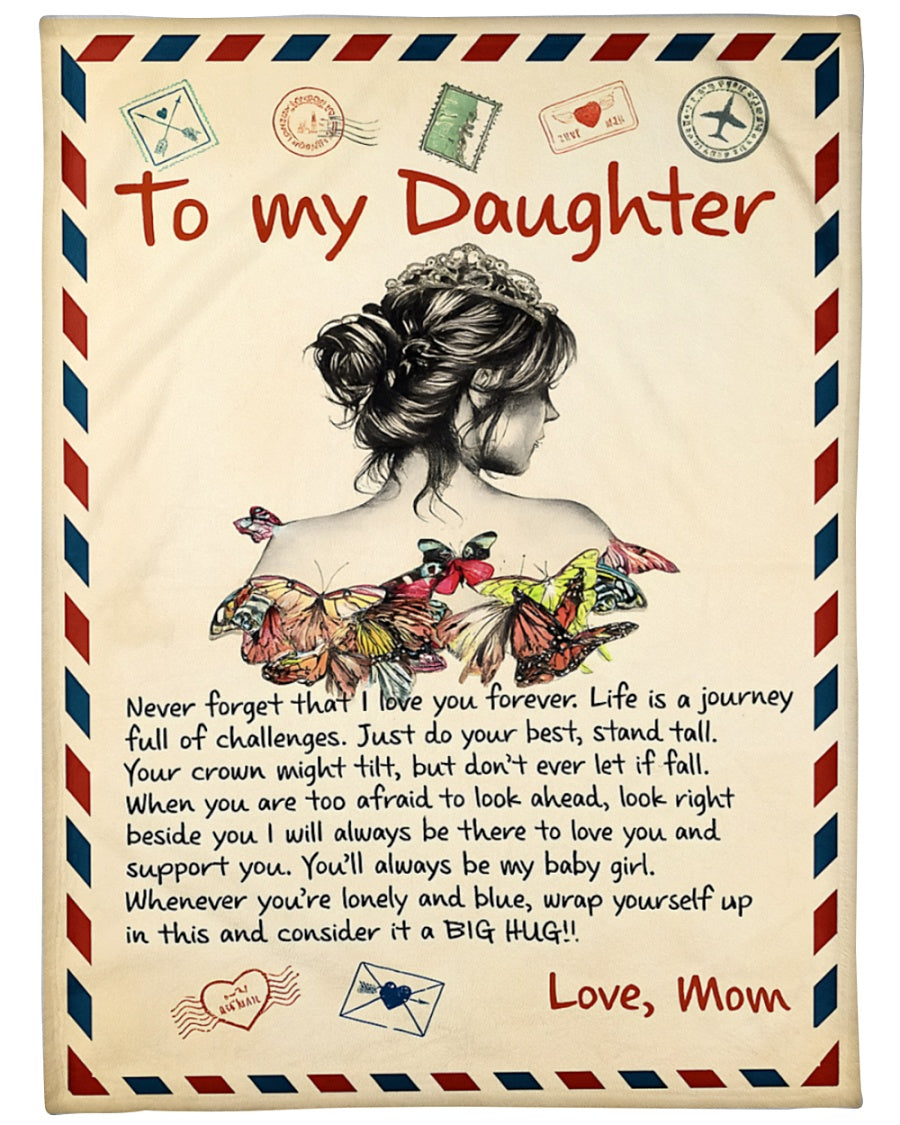 Special Daughter Gift Blanket - From Mom (SKUB12-58)