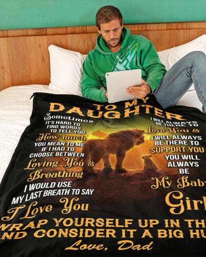 Special Gift For Your Daughter Blanket - From Dad