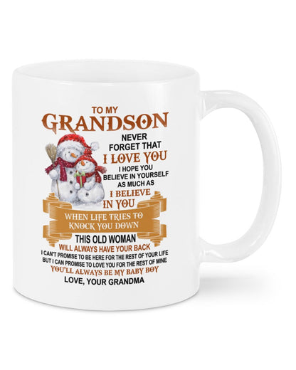 TO GRANDSON MUG 01 - GIFT FROM GRANDMA