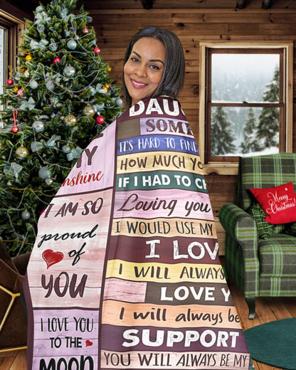 Special Gift For Your Daughter Blanket - From Mom (SKUB06-57)