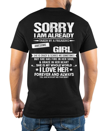 SORRY I AM ALREADY TAKEN BY A FREAKING AWESOME GIRL - FROM WIFE - TRNN00 (SKU12-298-00)