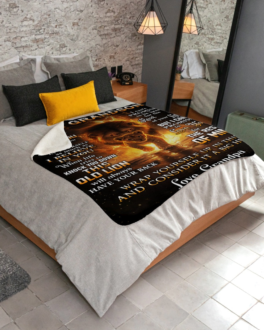 Special Gift For Your Grandson Blanket - From Grandpa (SKUB10-116)