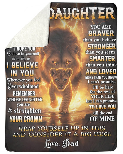 Special Gift For Your Daughter Blanket - From Dad (SKUB06-106)
