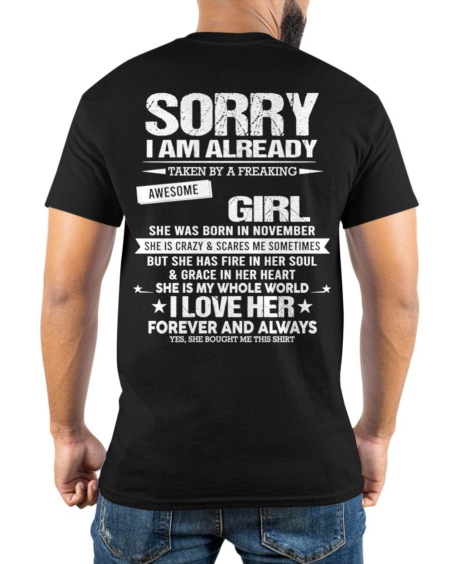 NOVEMBER - SORRY I AM ALREADY TAKEN BY A FREAKING AWESOME GIRL - FROM WIFE - TRNN11 (SKU12-298-11)