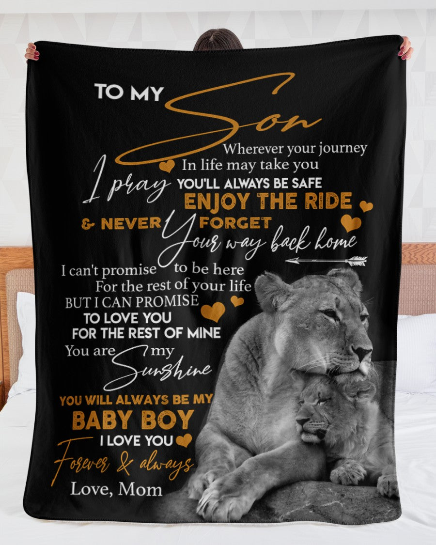 Special gift for Son - from mom Blanket (SKUB06-105)