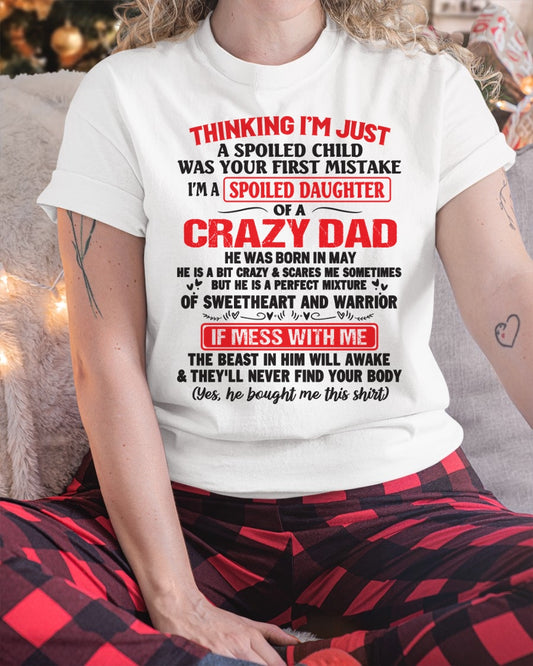 May - T SHIRT For Your Daughter From Dad - TRNN05 (SKU12-04-05)