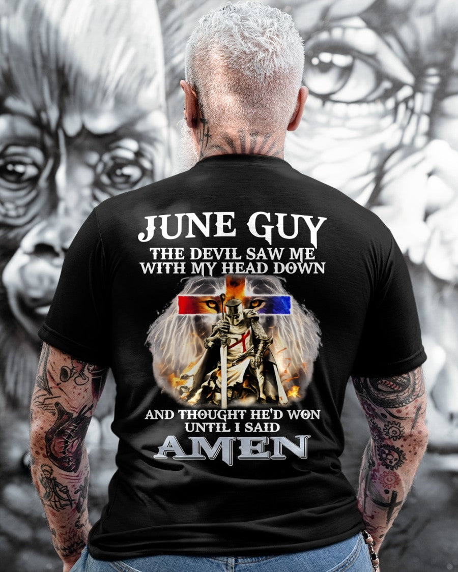 JUNE GUY - THE DEVIL SAW ME WITH MY HEAD DOWN - T Shirt For Strongman - TRNN06 (SKU26T-01315-06)