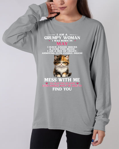 MAY - I AM A GRUMPY WOMAN - Birthday T Shirt For Woman - TRNN05 (SKU2605-227-05)