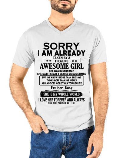 May - Awesome Girl born in May - Special gift for your boyfriend - From Wife TRNN05 (SKU.AT16)