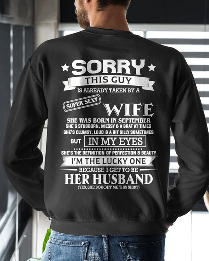 SEPTEMBER - SORRY THIS GUY IS ALREADY TAKEN BY A SUPER SEXY WIFE - TRNN09 (SKU26T-01198-09)