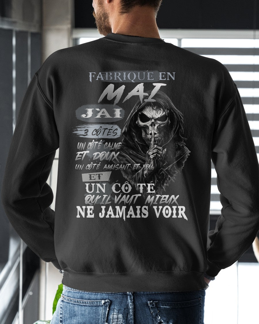 Fabriqué en Mai – J’ai 3 Côtés | T-Shirt Homme Caractère Fort - TRNN05 (SKU26T-01174-05)
