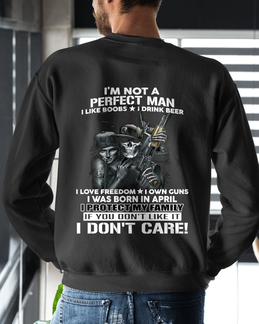 APRIL - I'M NOT A PERFECT MAN BUT I PROTECT MY FAMILY - TRNN04 (SKU26T-0193-04)