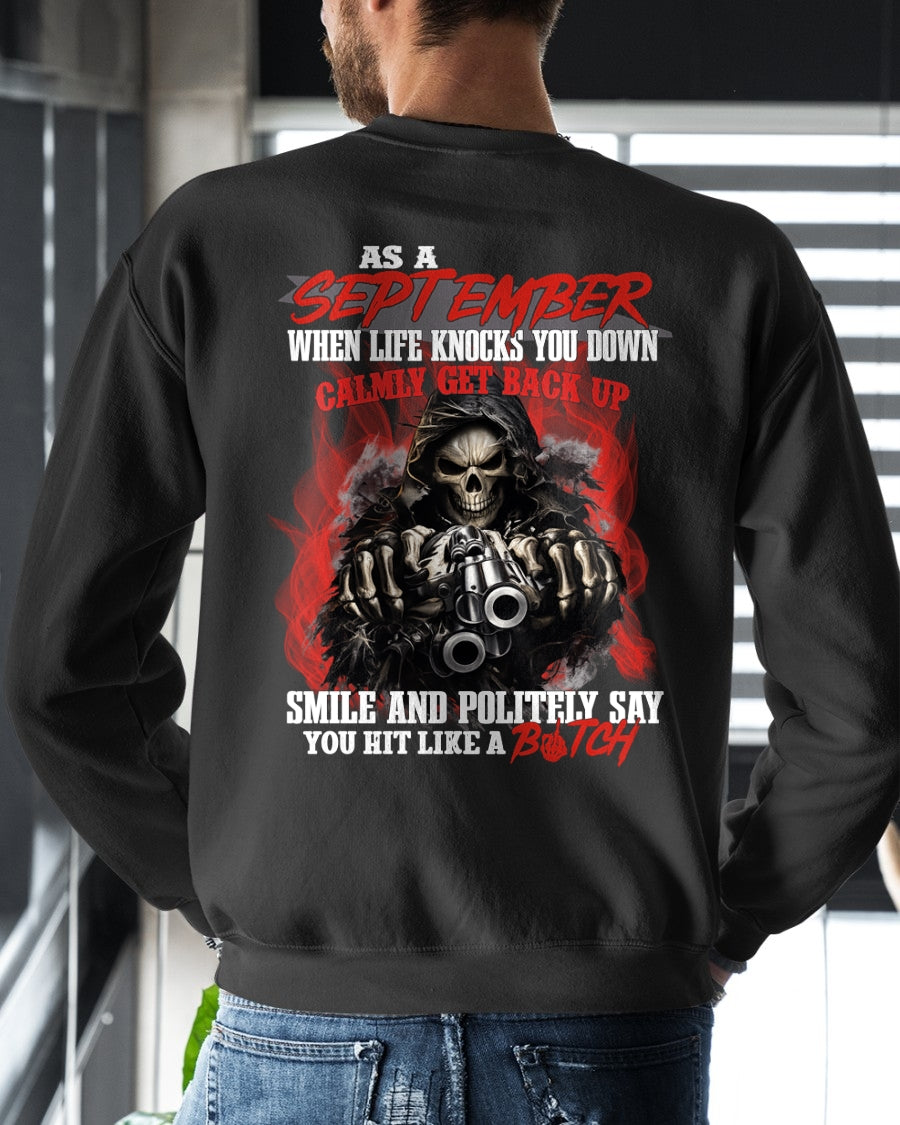 SEPTEMBER MAN - WHEN LIFE KNOWS YOU DOWN CALMLY GET BACK UP - TRNN09 (SKU26T-01164-09)