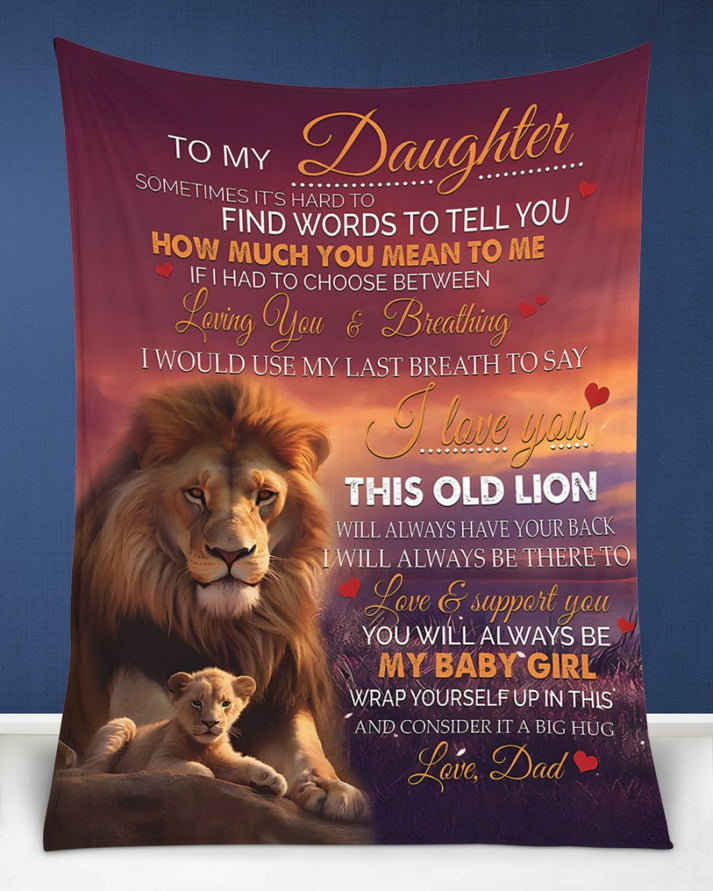 Special Gift for Your Daughter - From Dad Blanket (SKUB11-56)