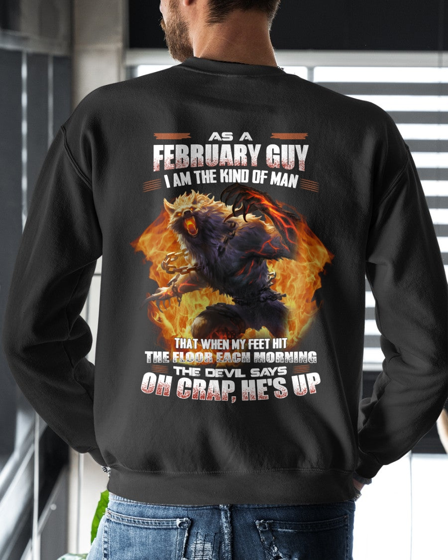 FEBRUARY - I'M THE KIND OF MAN THAT WHEN MY FEET HIT THE FLOOR EACH MORNING - TRNN02 (SKU26T-01-13-02)