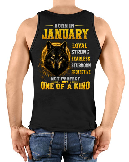 JANUARY GUY - NOT PERFECT BUT ONE OF A KIND - T SHIRT FOR STRONGMAN - TRNN01 (SKU2607-266-01)