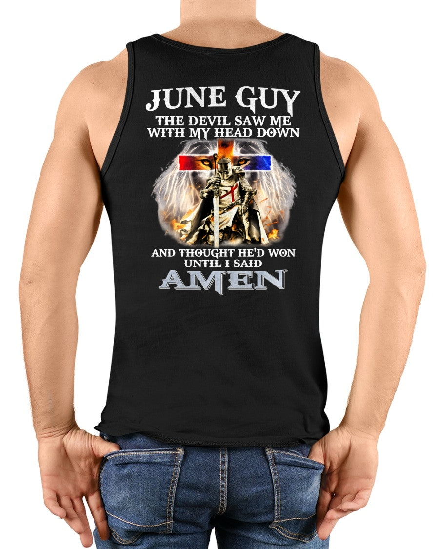 JUNE GUY - THE DEVIL SAW ME WITH MY HEAD DOWN - T Shirt For Strongman - TRNN06 (SKU26T-01315-06)